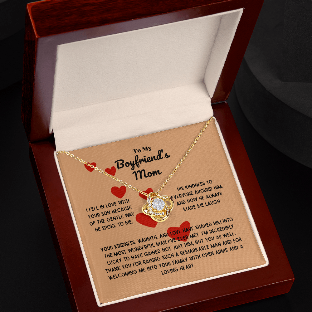 Boyfriend mom - I fell in love - Love Knot Necklace