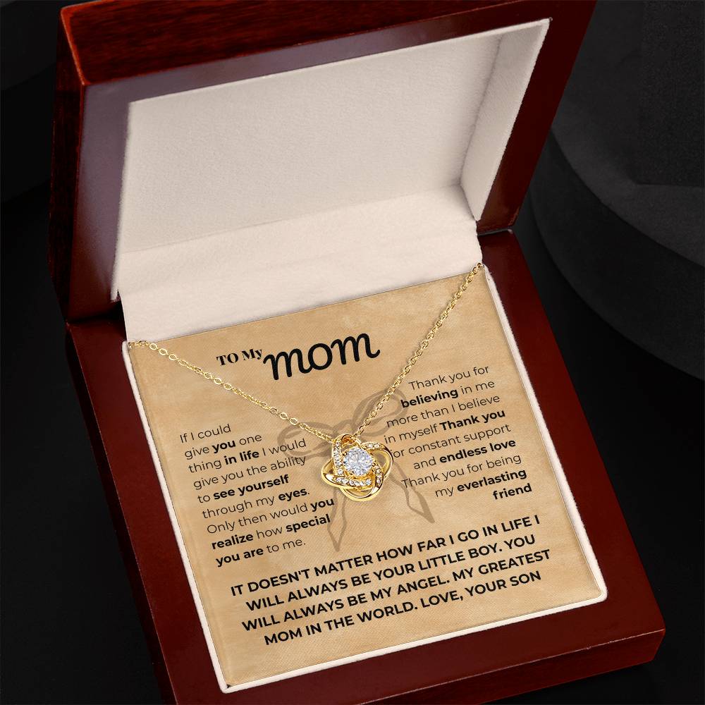 Mom - If I could - Love Knot Necklace