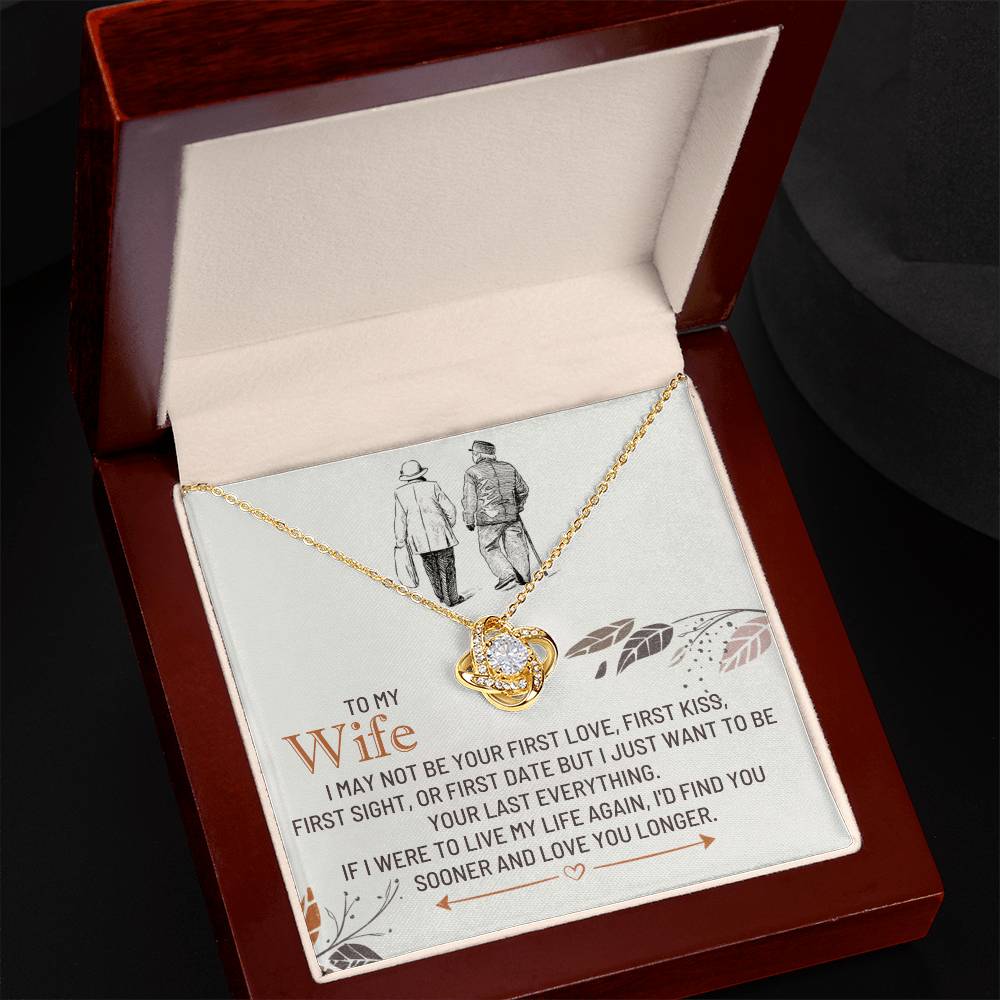 Wife - I MAY NOT - Love Knot Necklace