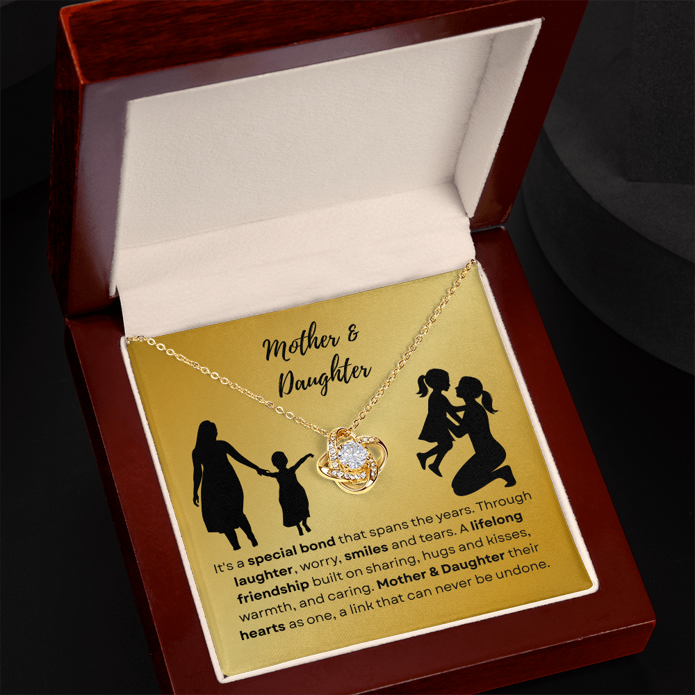 mother daughter - It's a special bond - Love Knot Necklace