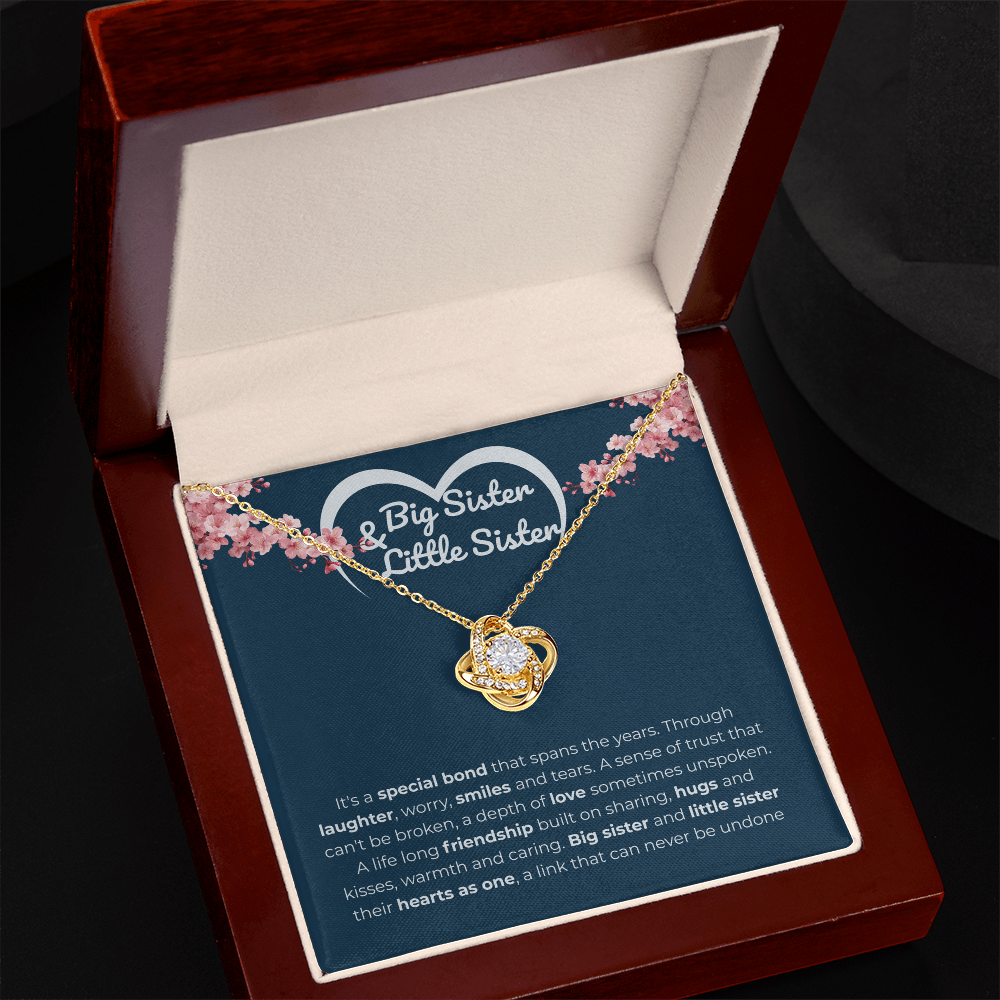 Sister - It's a special bond - Love Knot Necklace