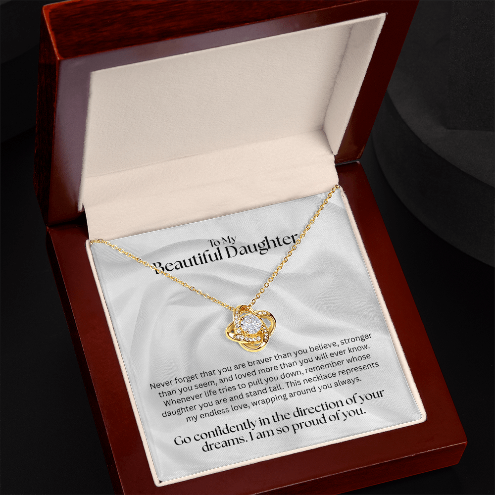 The "Endless Love" Interlocking Knot Necklace for Daughter