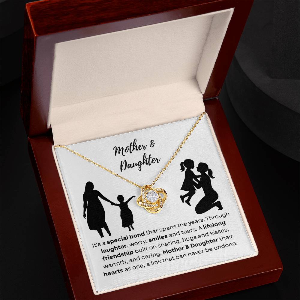 Mother & Daughter - A special bond - Love Knot Necklace