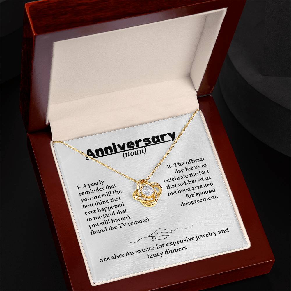 Anniversary - Definition - Love Knot Necklace