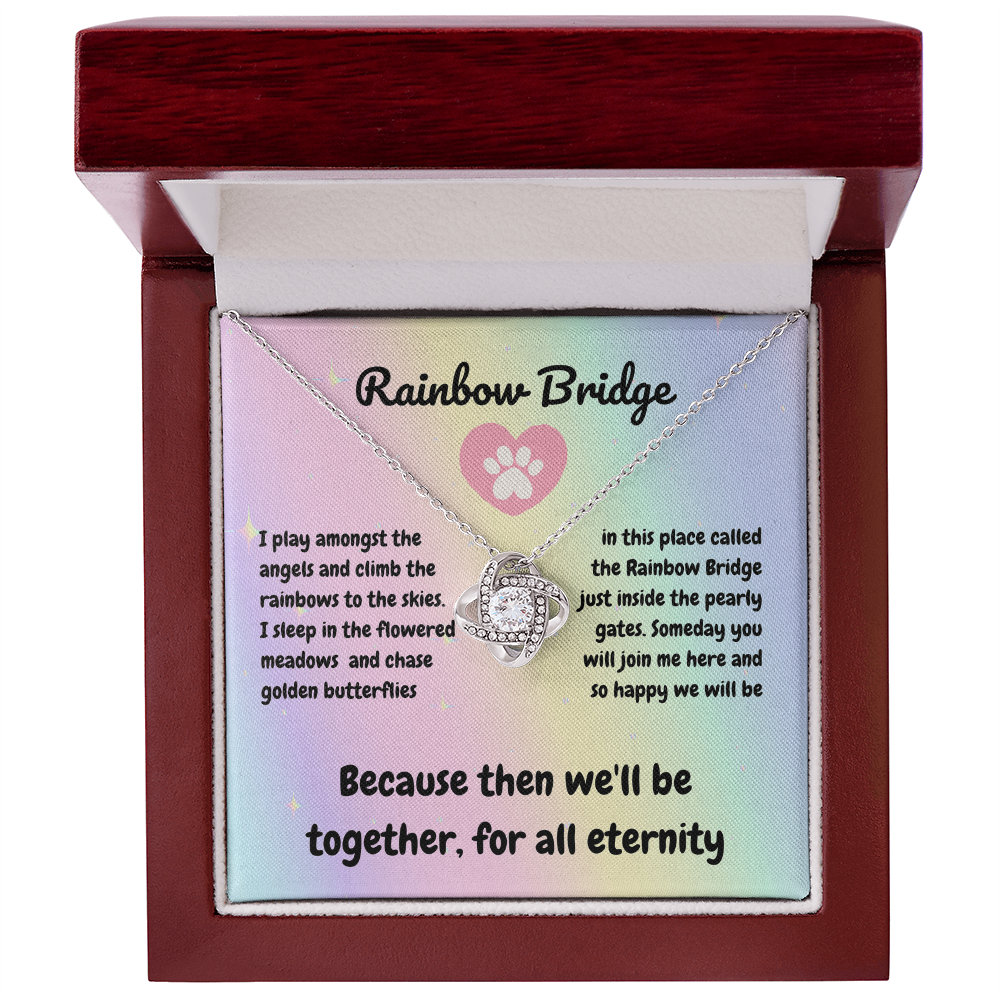 In memory - I play amongst - Love Knot Necklace