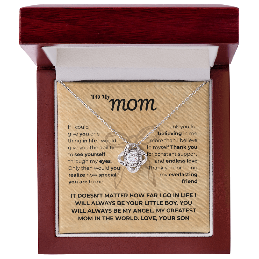Mom - If I could - Love Knot Necklace