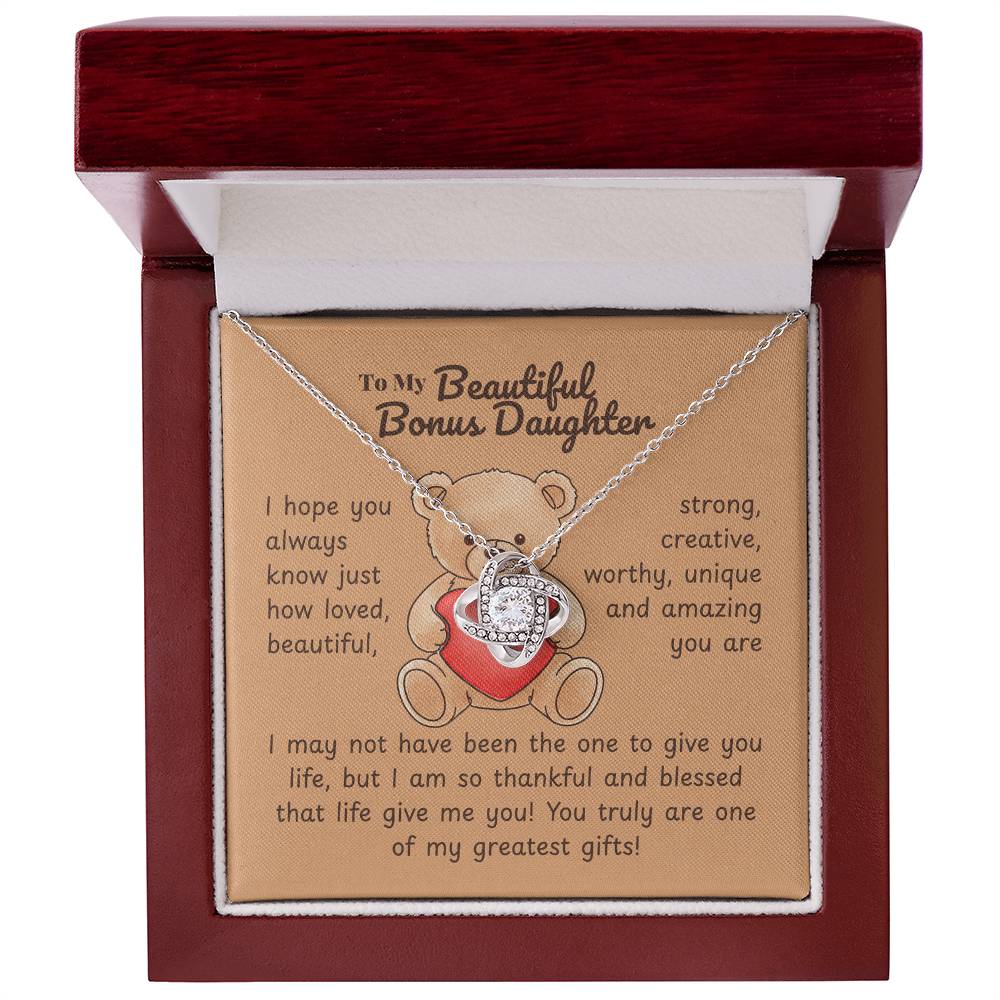 Step daughter - I hope - Love Knot Necklace