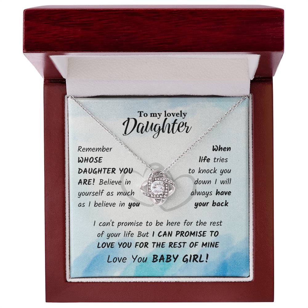 daughter - Remember - Love Knot Necklace