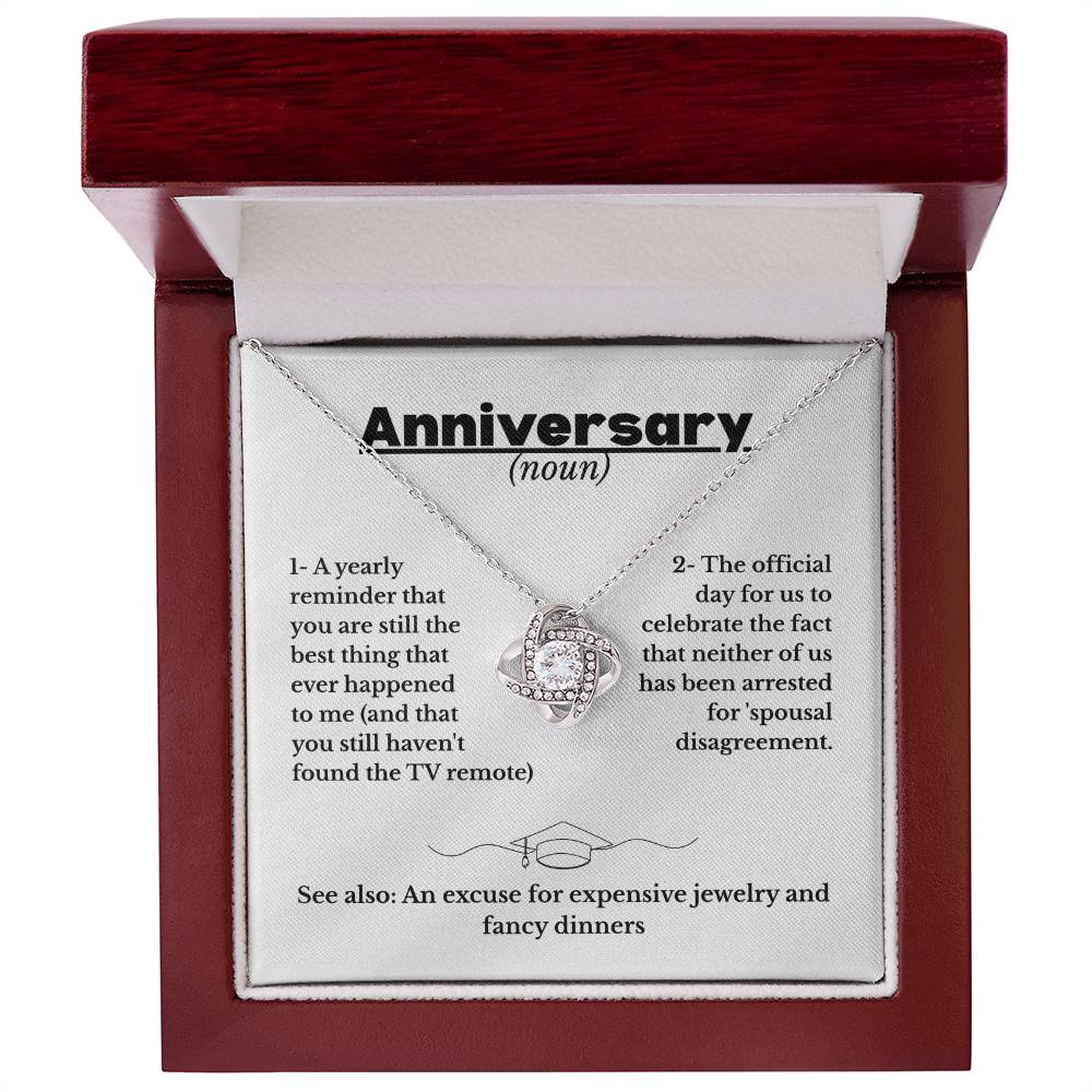 Anniversary - Definition - Love Knot Necklace