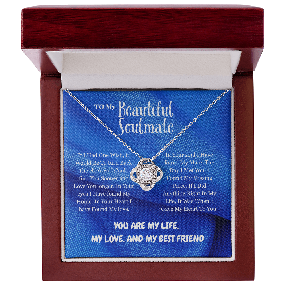 Soulmate - If I had - Love Knot Necklace