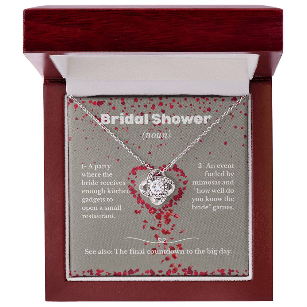 Bridal Shower - Definition - Love Knot Necklace