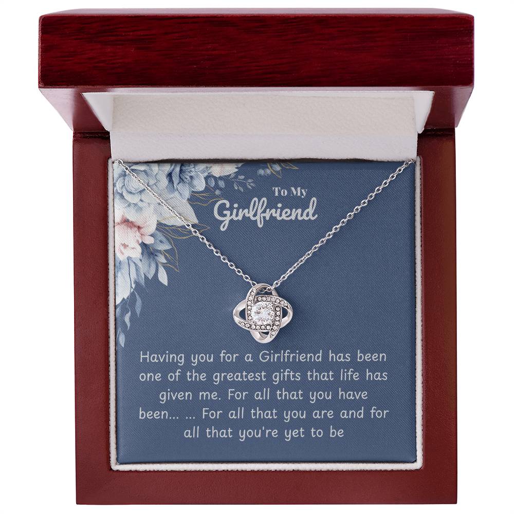 Girlfriend - Having you - Love Knot Necklace