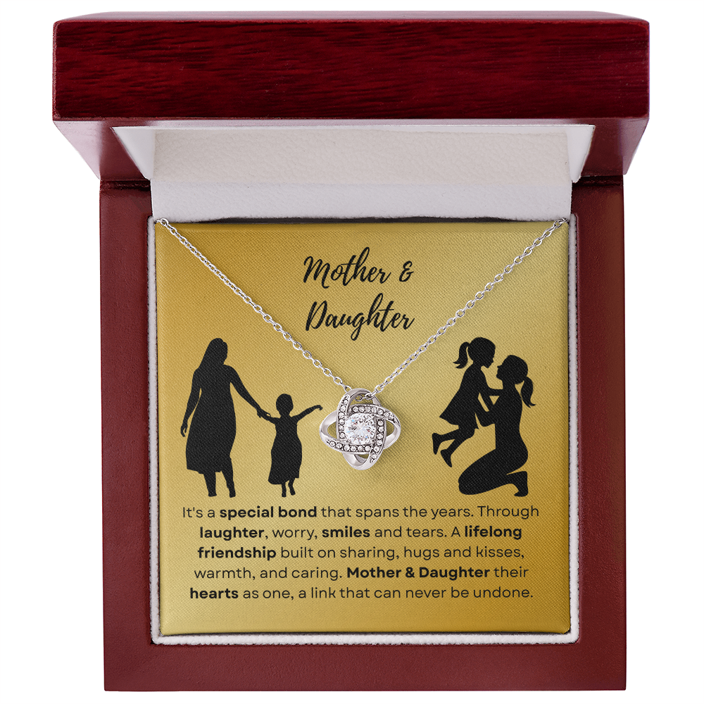 mother daughter - It's a special bond - Love Knot Necklace
