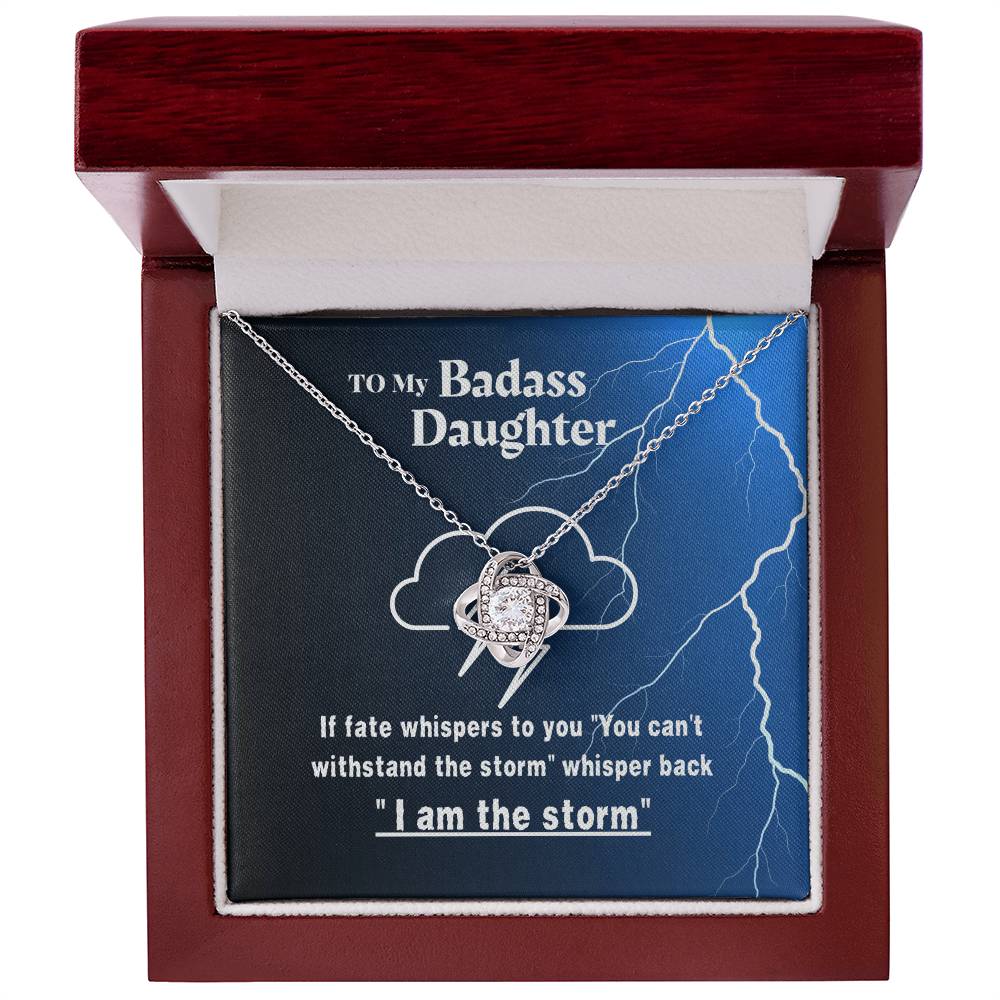 daughter - If fate whispers - Love Knot Necklace