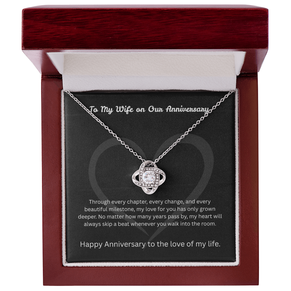 The "Forever Vows" Anniversary Interlocking Knot Necklace