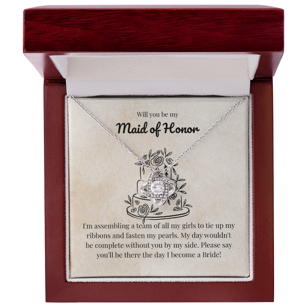 Maid of Honor - Assembling a team - Love Knot Necklace
