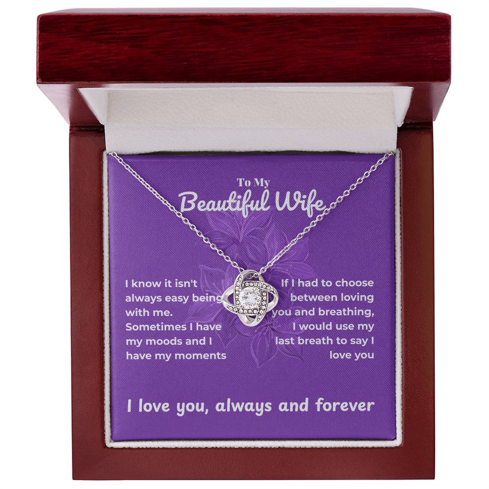 Wife - I know - Love Knot Necklace