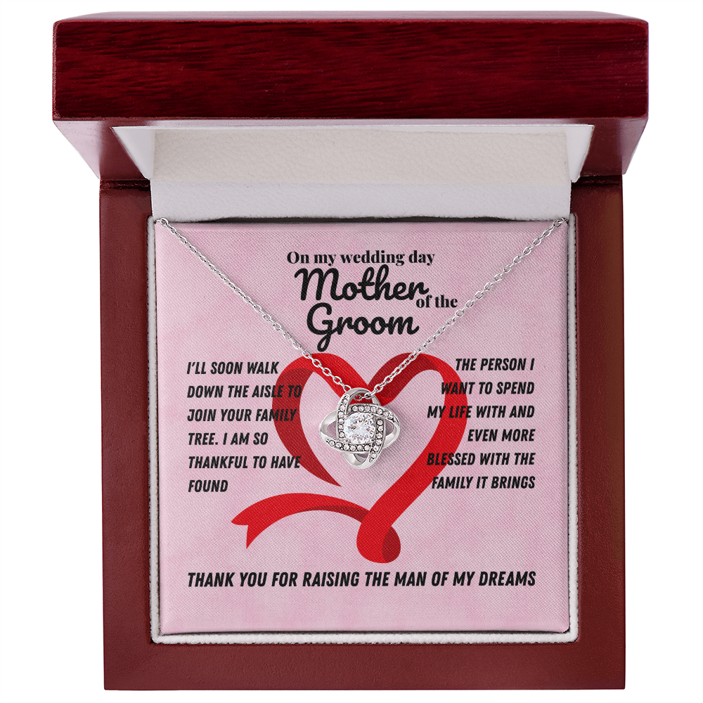 Mother in law - I'll soon walk - Love Knot Necklace