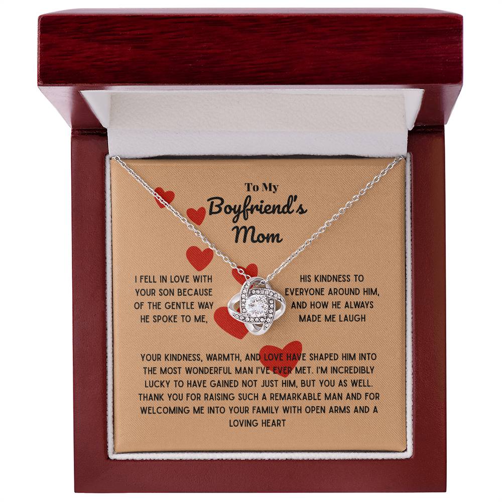 Boyfriend mom - I fell in love - Love Knot Necklace
