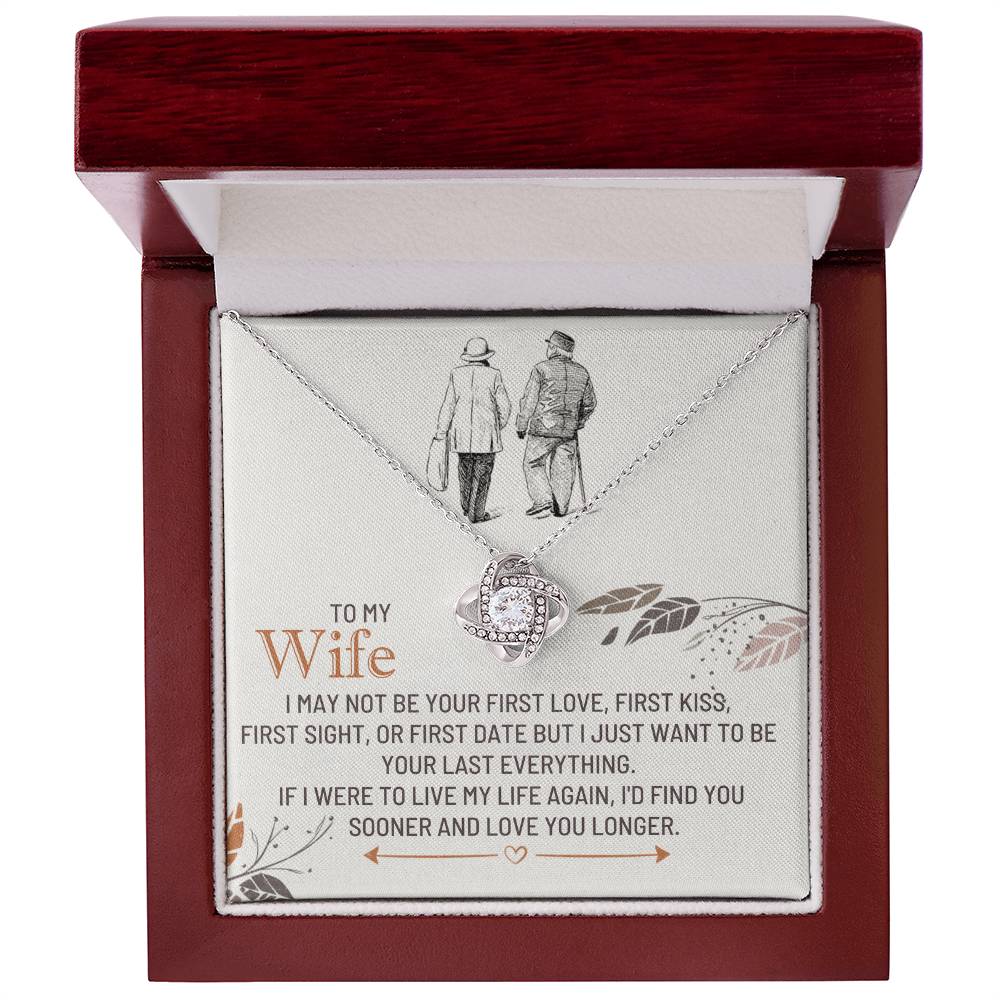 Wife - I MAY NOT - Love Knot Necklace