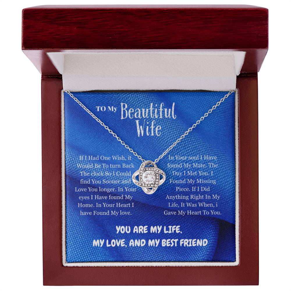 Wife - If I Had - Love Knot Necklace
