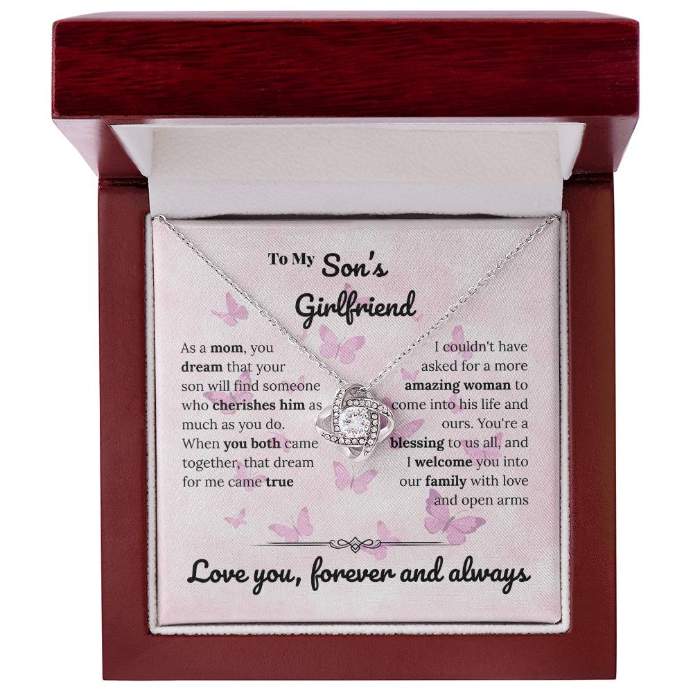 Sons girlfriend - As a mom - Love Knot Necklace
