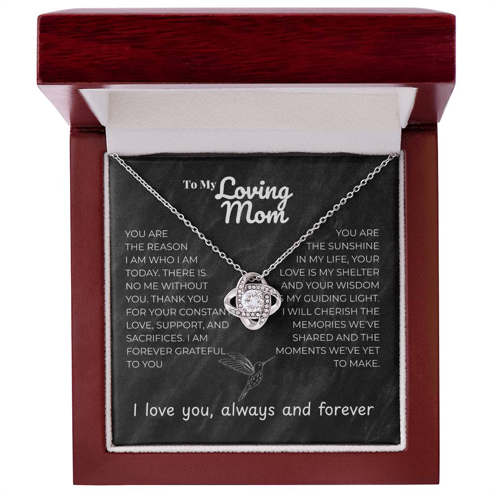 Mom - YOU ARE - Love Knot Necklace