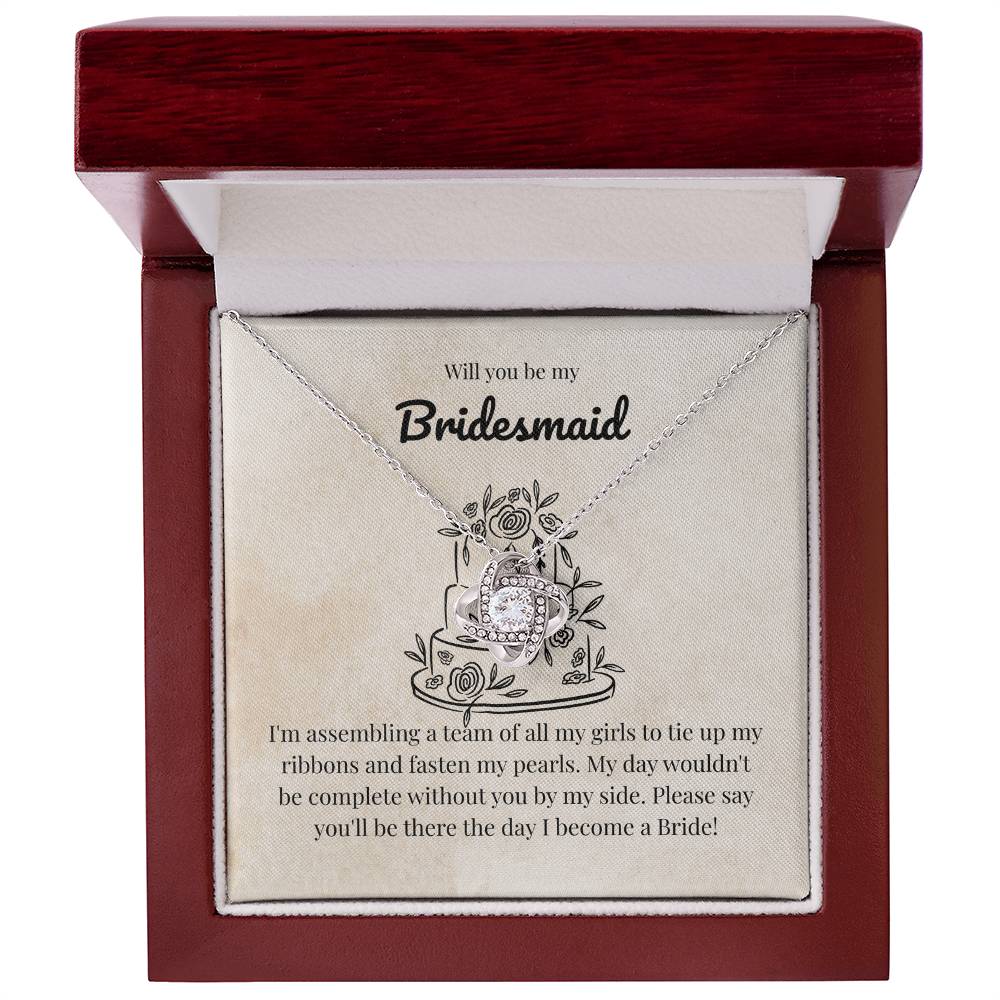 Bridesmaid - Assembling a team - Love Knot Necklace