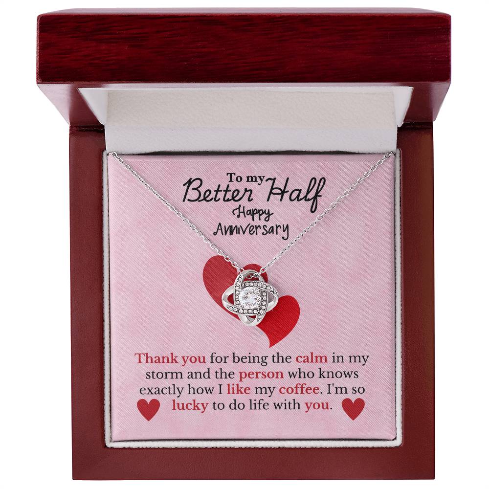 Better Half - Thank you - Love Knot Necklace