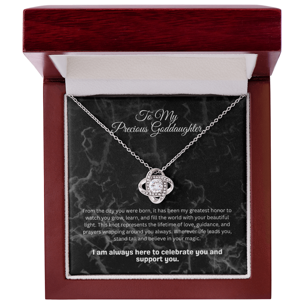The "Endless Blessing" Interlocking Knot Necklace for Goddaughter