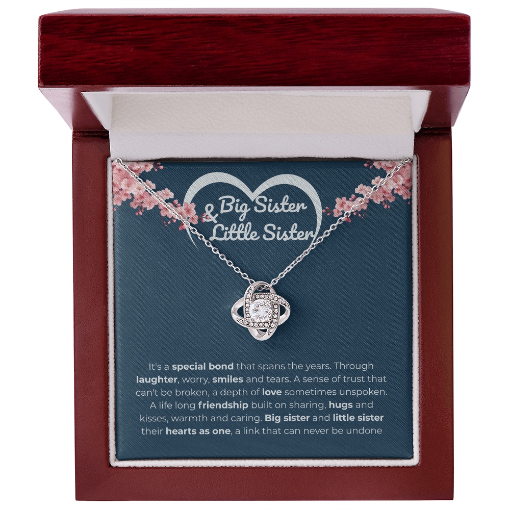Sister - It's a special bond - Love Knot Necklace