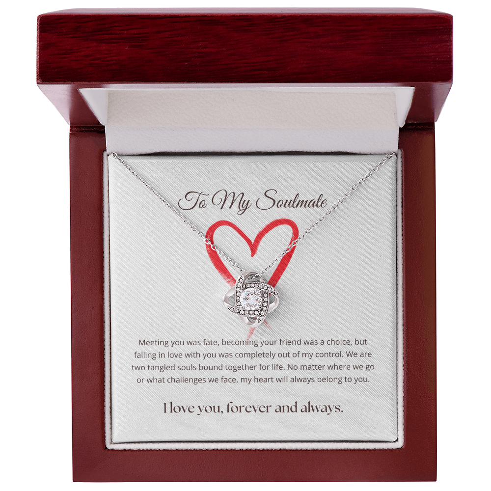 The "Eternal Soulmate" Love Knot Pendant Necklace