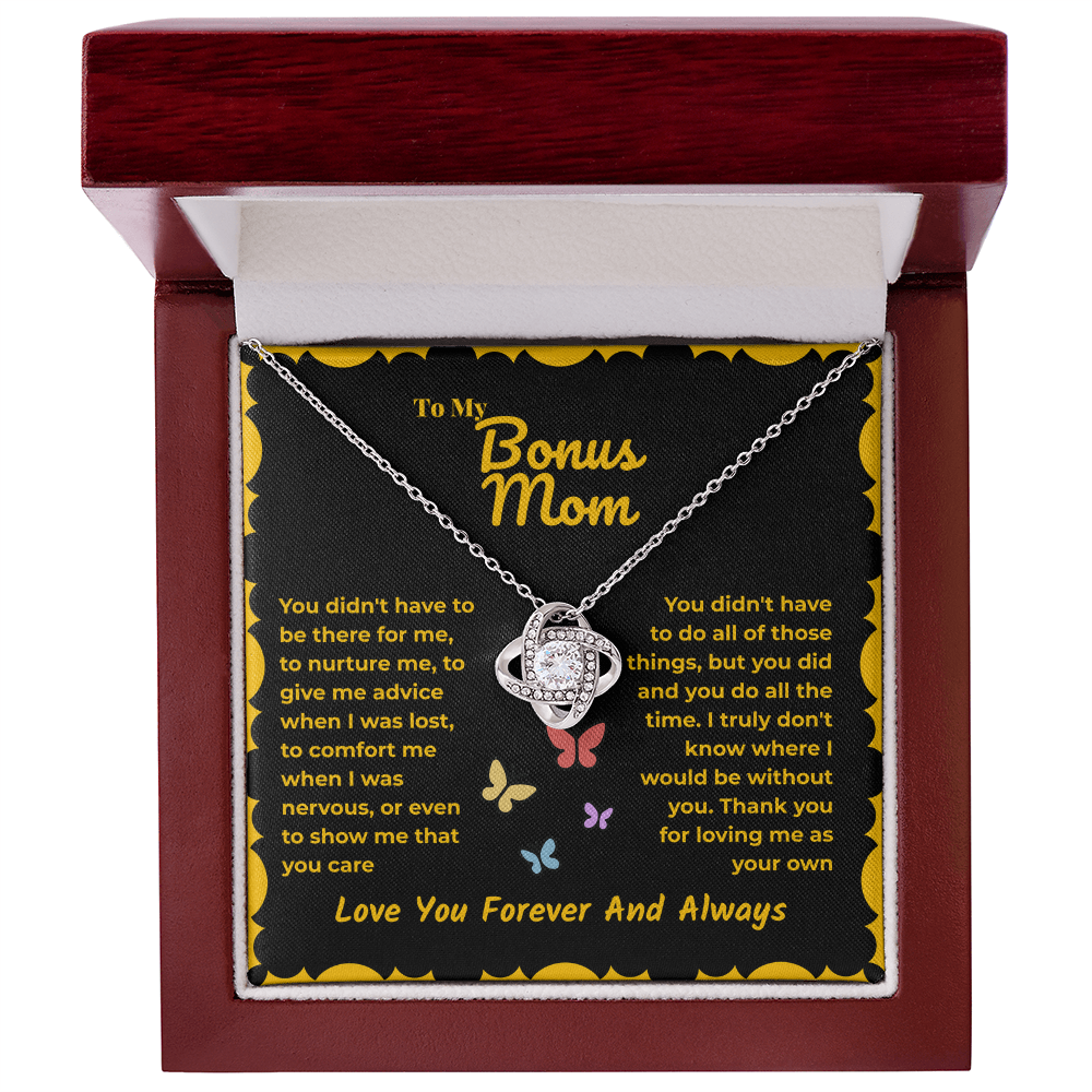 Step mom - You didn't have to - Love Knot Necklace
