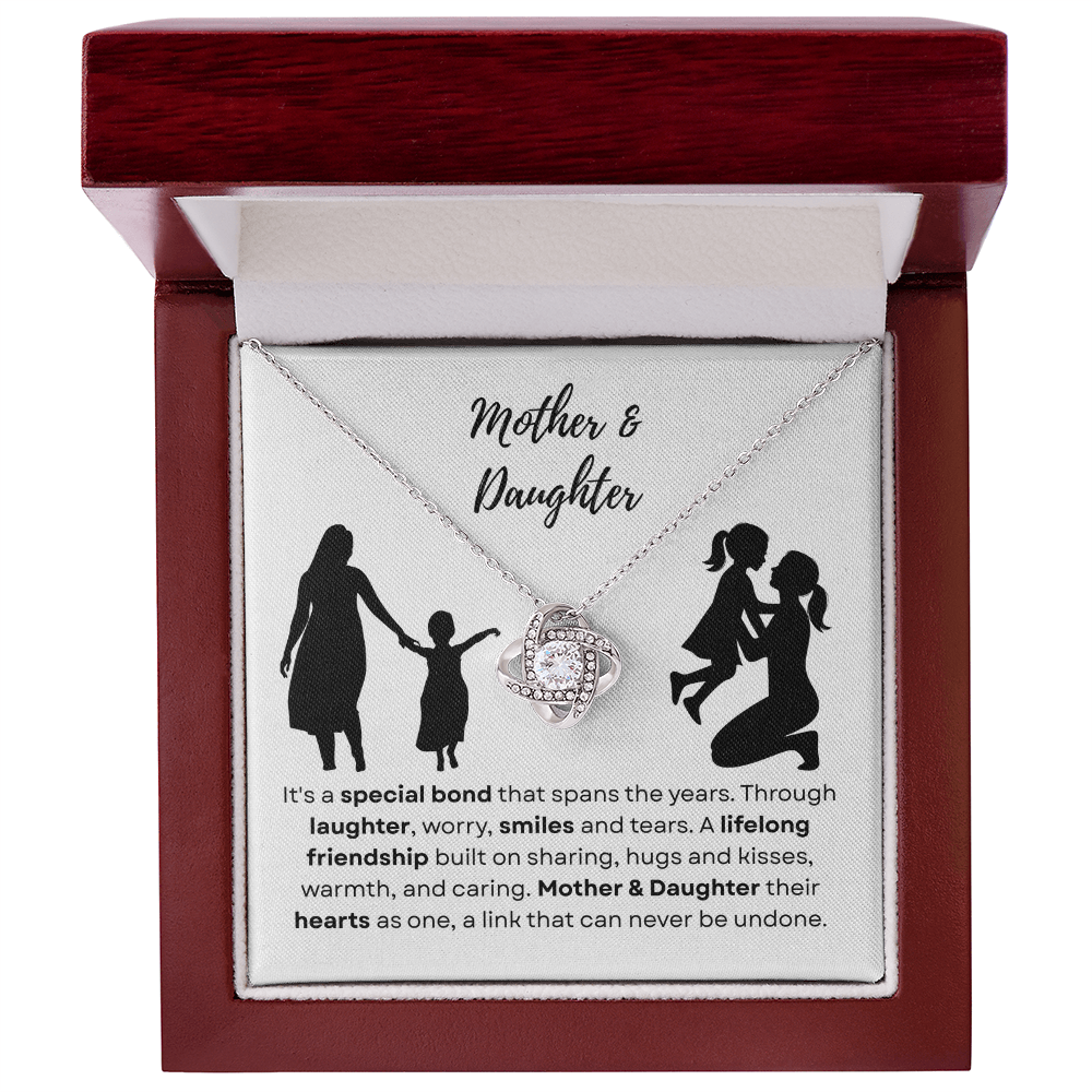 Mother & Daughter - A special bond - Love Knot Necklace
