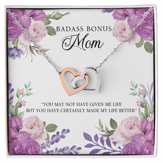 To Mom - You may not have - Interlocking Hearts Necklace