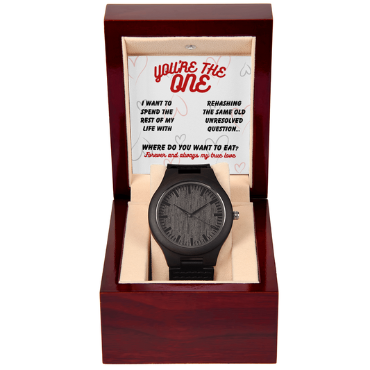 Love - I want to spend - Wooden Watch