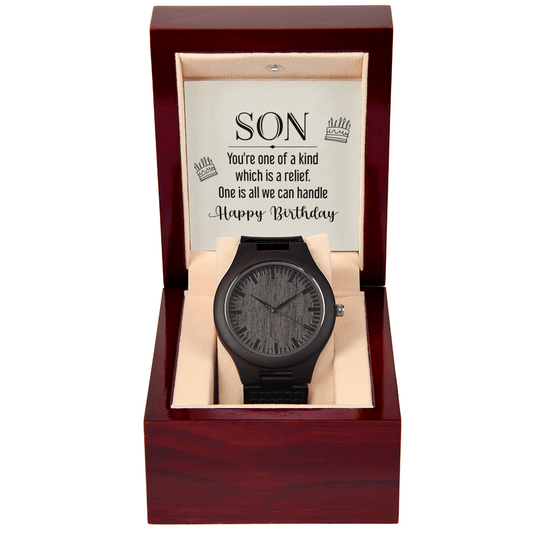 To Son - Son. You're one - Wooden Watch
