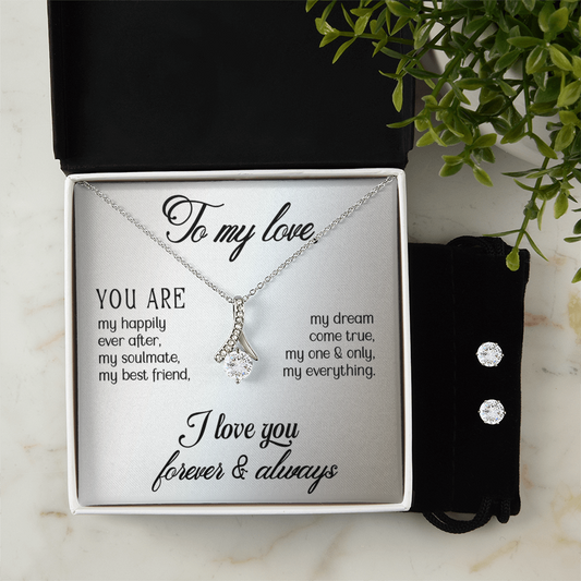 Love - You are - Alluring Beauty Necklace & Earring Set
