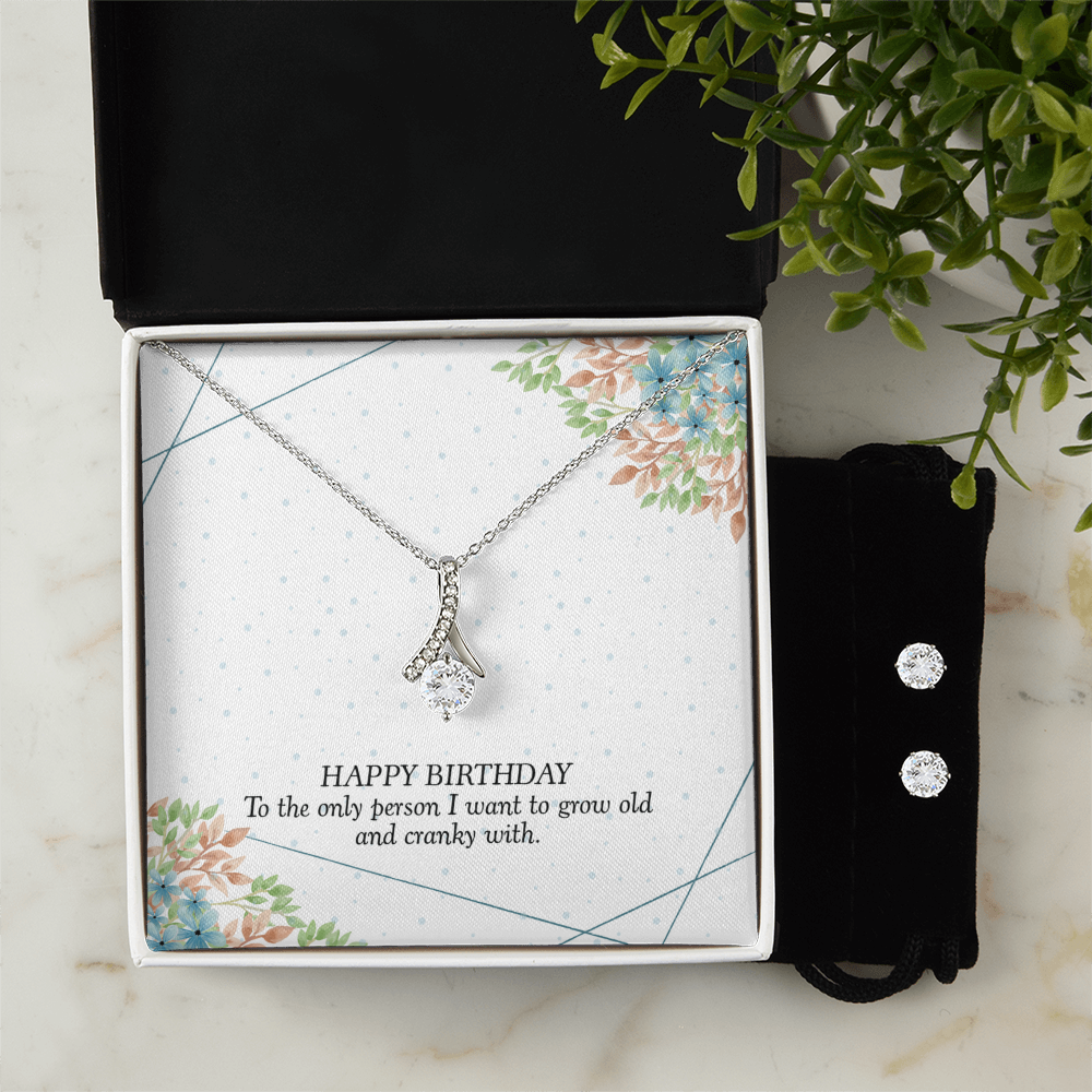 Birthday - To the only person - Alluring Beauty Necklace & Earring Set
