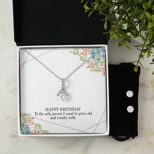 Birthday - To the only person - Alluring Beauty Necklace & Earring Set