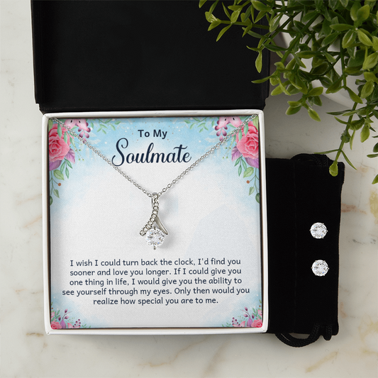 To Soulmate - I wish - Alluring Beauty Necklace & Earring Set