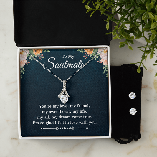 To Soulmate - You're my love - Alluring Beauty Necklace & Earring Set