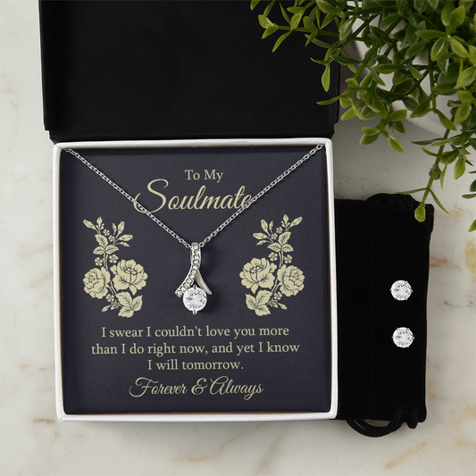 To Soulmate - I swear - Alluring Beauty Necklace & Earring Set