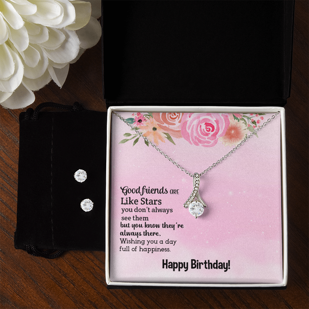 Birthday - Good friends - Alluring Beauty Necklace & Earring Set