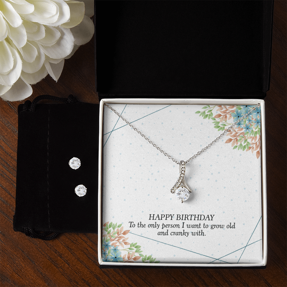 Birthday - To the only person - Alluring Beauty Necklace & Earring Set