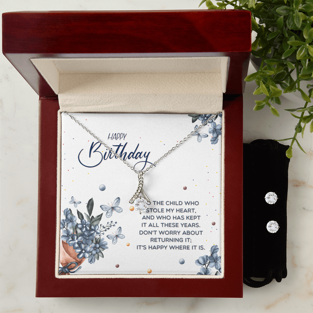 Birthday - To the child - Alluring Beauty Necklace & Earring Set