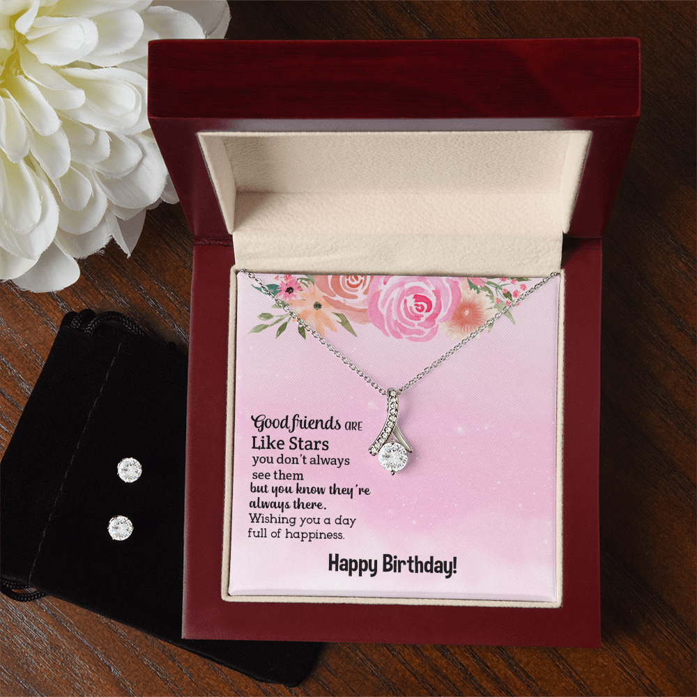 Birthday - Good friends - Alluring Beauty Necklace & Earring Set