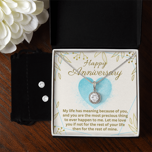 Anniversary - My life has meaning - Eternal Hope Necklace & Earring Set