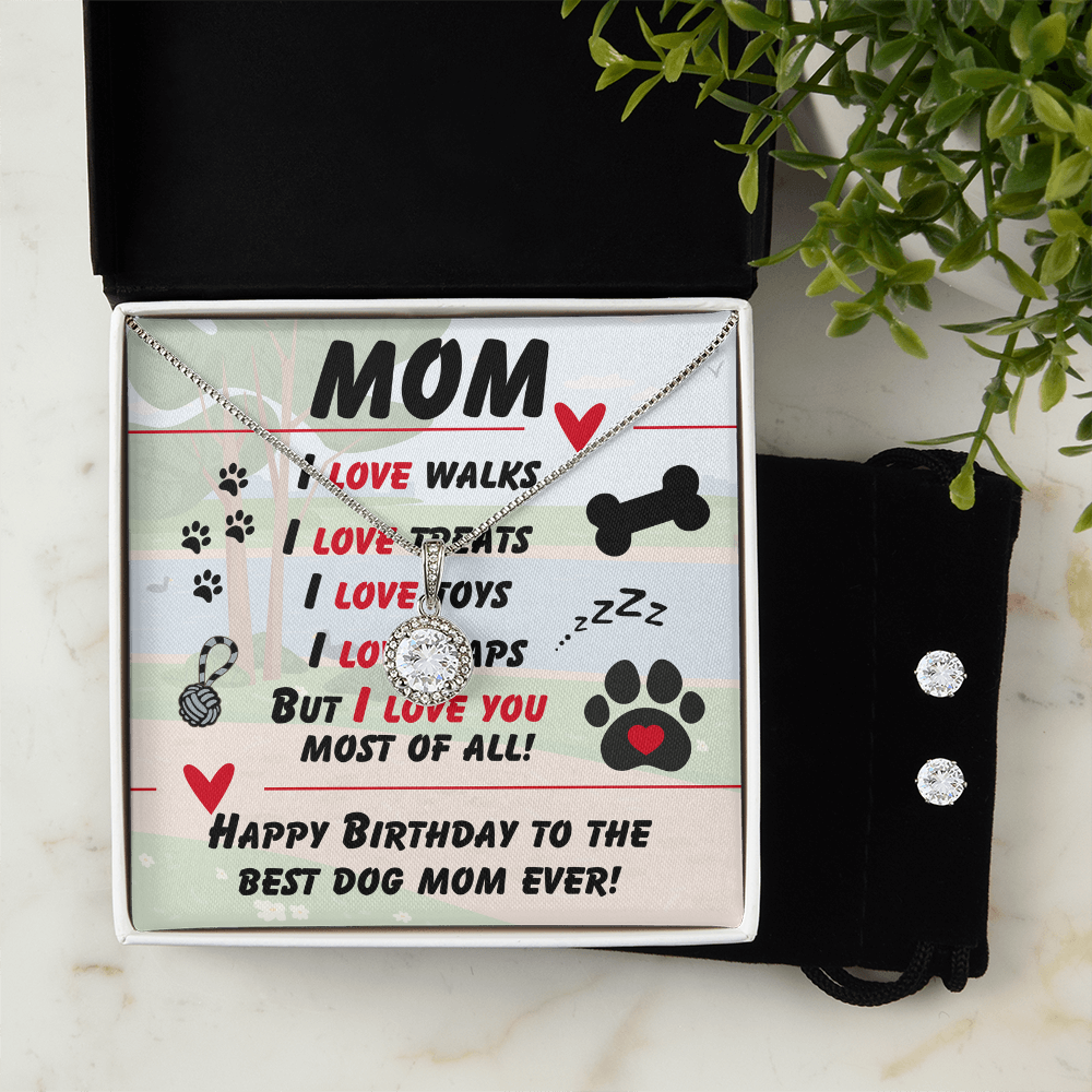 Mom - I love walks - Eternal Hope Necklace & Earring Set