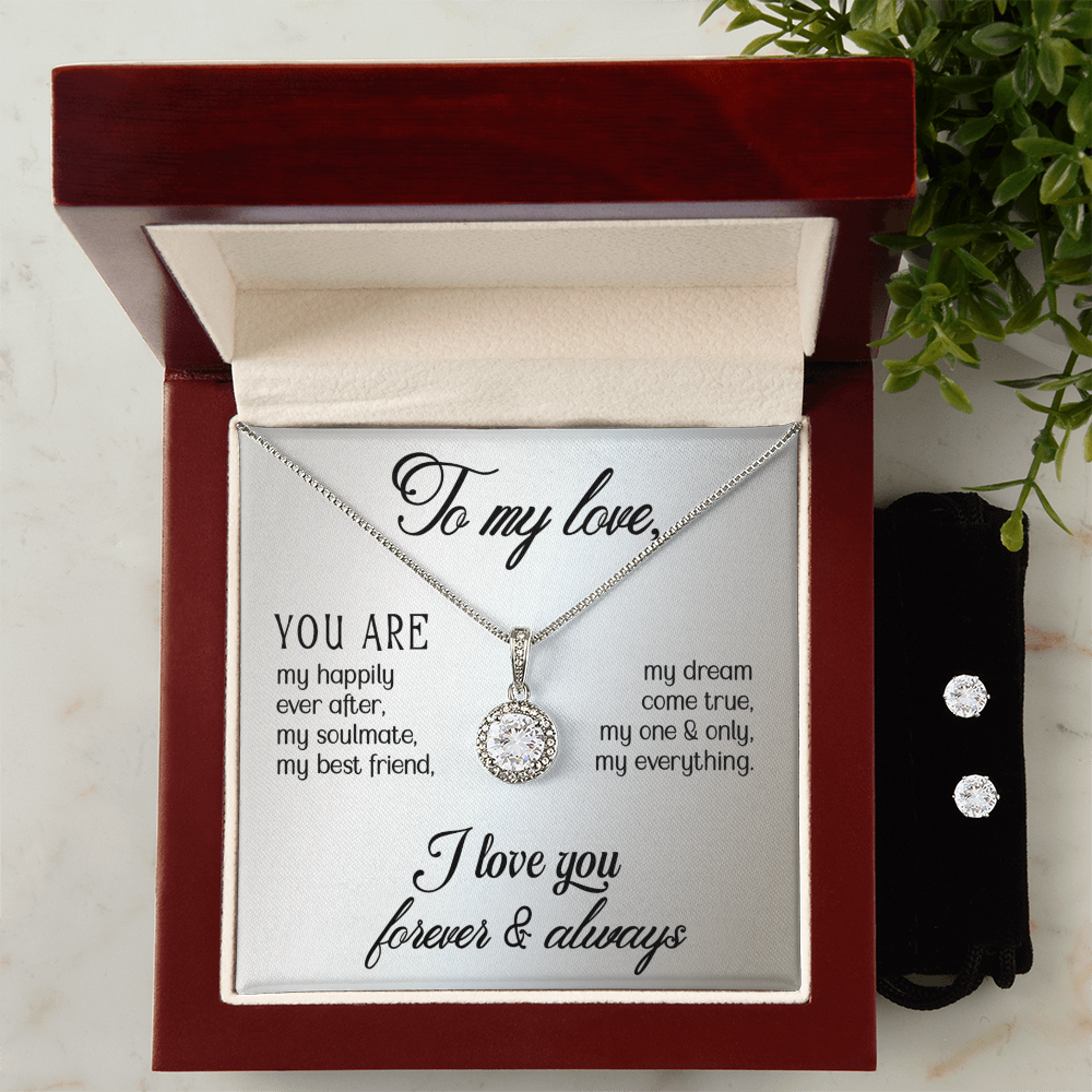Love - You are - Eternal Hope Necklace & Earring Set
